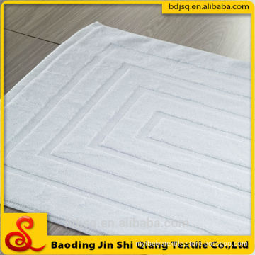 wholesale china high quality high density 100% cotton jacquard terry bath mat hotel mat